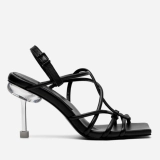 Женские черные босоножки Osha Medusa Hi, подошва резина