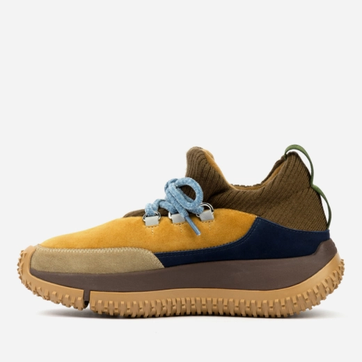 Женские коричневые/синие кроссовки Kapok Nubo, вид сбоку