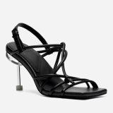 Женские черные босоножки Osha Medusa Hi, вид сбоку
